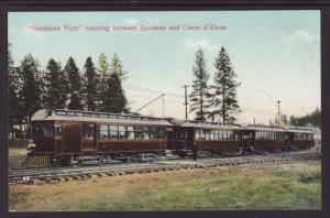 Flyer Running Between Spokane and Couerd'Alene,Train