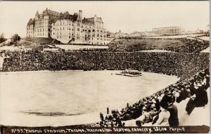 Tacoma WA Stadium Washington Unused Real Photo Postcard E72