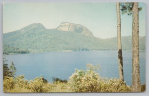 Greenville South Carolina~City Reservoir & Table Rock Mountain~Vintage Postcard