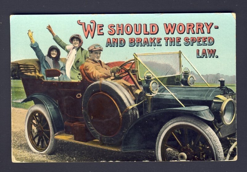 1914? Port Stanley ONT. (admiral 1c) We Should Worry...  Classic brass era car