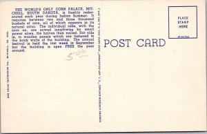Postcard BUILDING SCENE Mitchell South Dakota SD AM5121