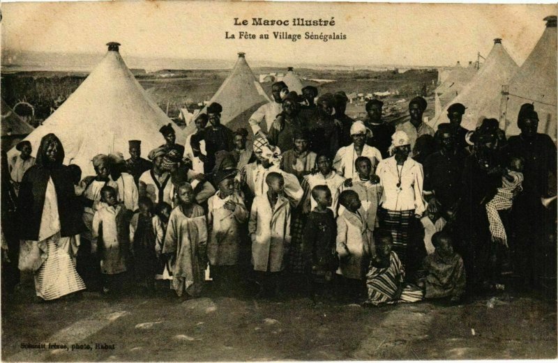CPA AK La Fete au Village Senegalais MAROC (825222)