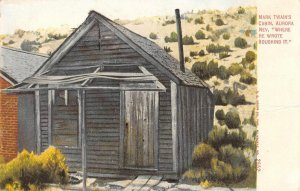 Aurora, Nevada MARK TWAIN'S CABIN Roughing It Mineral County RARE c1910s Vintage
