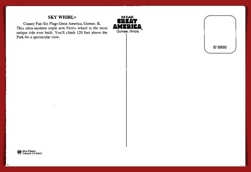 Illinois. Gurnee - Sky Whirl - Six Flags - [IL-388X]