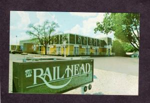 TX Railhead Railroad Train Restaurant Dallas Texas Postcard Dining