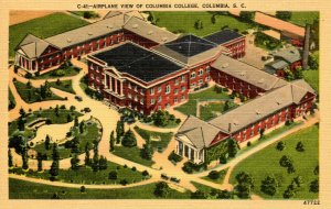 SC - Columbia. Columbia College, Aerial View