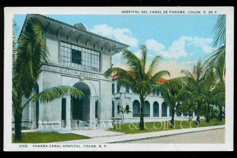 Early Postcard Panama Canal Hospital Colon Panama   B4044