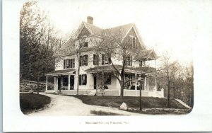 1910s Woodland Cottage Princeton Massachusetts Eddy Make RPPC Photo Postcard