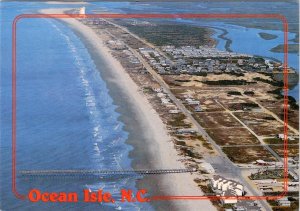 Ocean Isle, NC North Carolina  BEACH HOMES Brunswick County  1992 4X6 Postcard