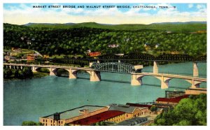 Tennessee  Chattanooga Market Street Bridge and Walnut street Bridge