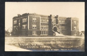 RPPC BLACKWELL IOWA THE BLACKWELL HIGH SCHOOL VINTAGE REAL PHOTO POSTCARD