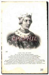 Old Postcard Louis VIII the Lion