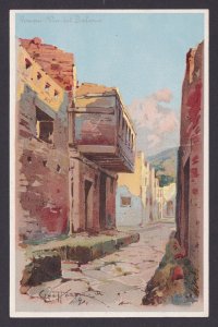ITALY, Vintge postcard, Pompeii, Via del Balcone