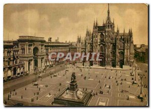 Modern Postcard Milano Piazza Duomo