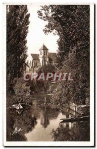 Old Postcard Montigny Sur Loing The Loing and & # 39Eglise