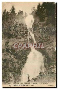 Old Postcard Approx Uriage les Bains Cascade of Oursiere Belledonne