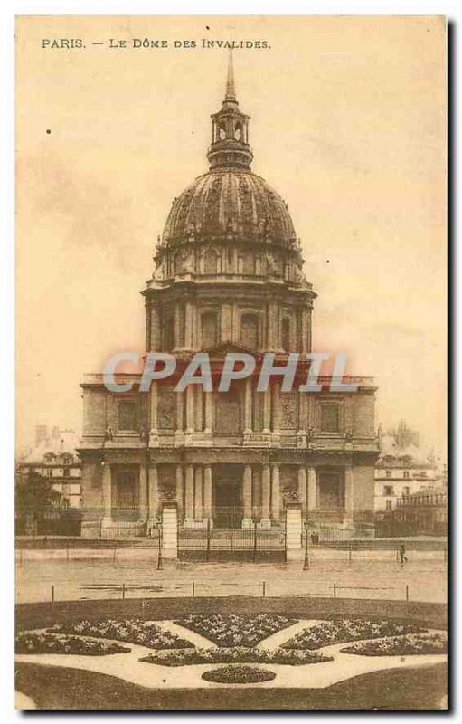 Old Postcard Paris Dome des Invalides