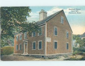 Unused Divided-Back HISTORIC HOME Plymouth Massachusetts MA W4330