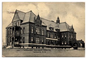 1907 Margaret Pillbury Hospital, Exterior, Concord, NH Postcard