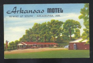 ARKADELPHIA ARKANSAS ARKANSAS MOTEL VINTAGE LINEN ADVERTISING POSTCARD