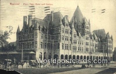 Place Viger Hotel & Station Montreal Canada 1909 