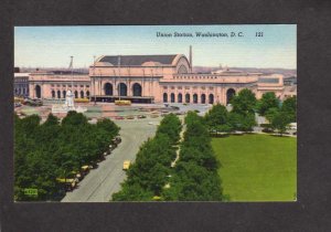 DC Union Railroad Train Station Depot Washington DC Postcard