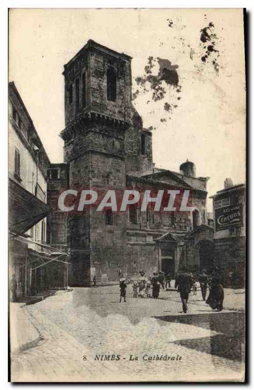 Postcard Old Nimes La Cathedrale