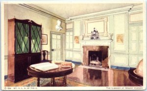 Postcard - The Library At Mount Vernon, Virginia