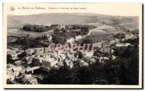 Old Postcard La Roche en Ardenne and Faubourg God Maka