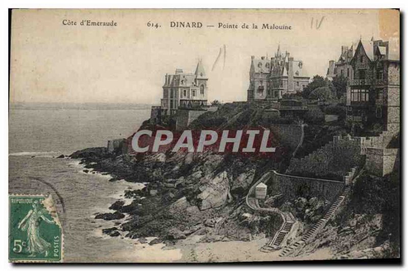 Old Postcard Dinard Pointe de la Malouine