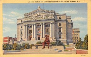 Lincoln Monument and Essex County Court House in Newark, New Jersey