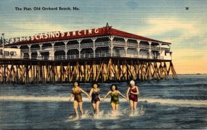 Maine Old Orchard Beach The Pier 1941