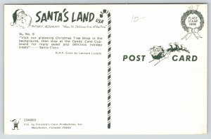 Putney Vermont~Santa's Land~Candy Cane Cupboard Shop~Giant Ice Cream Cone~1960s 