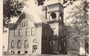 H29/ Columbiaville Michigan RPPC Postcard c1910 high School Building  42