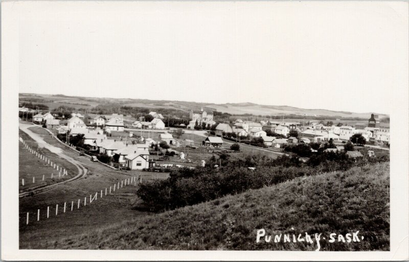 Punnichy Saskatchewan SK Mount Hope Unused Real Photo Postcard G15