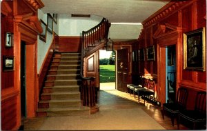 Mount Vernon Interior First Floor Virginia George Washington Chrome Postcard 