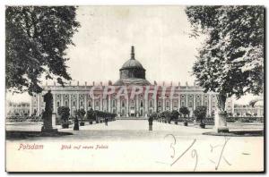 Postcard Old Potsdam Blick auf neues Palace
