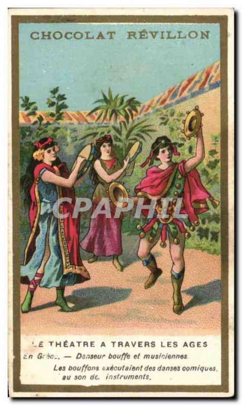 Image Chocolat Revillon Le Theater A Travers Les Ages In Greek food Dancer An...