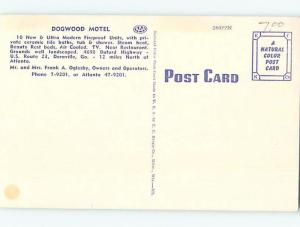 Unused Linen MOTEL SCENE Doraville - Near Atlanta Georgia GA B6737