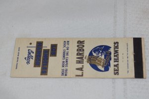 L. A. Harbor College Sea Hawks c20 Strike Matchbook Cover