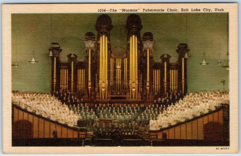 1950 Salt Lake City UT Mormon Tabernacle Choir Piano Organ Church Cathedral A247