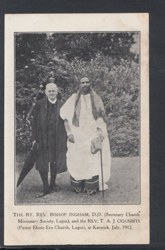 Religion Postcard-The Rt Rev Bishop Ingham & Rev T.A.J.Ogunbiyi at Keswick HP20