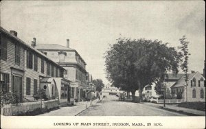 Hudson Massachusetts MA Main Street View Scene c1910 Postcard