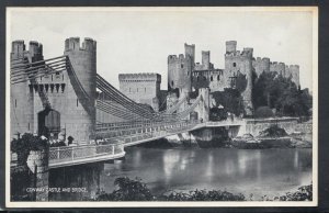 Wales Postcard - Conway Castle and Bridge   T9528