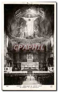 Old Postcard Paris Basilica Of The Sacred Heart Choir and The Mosaic