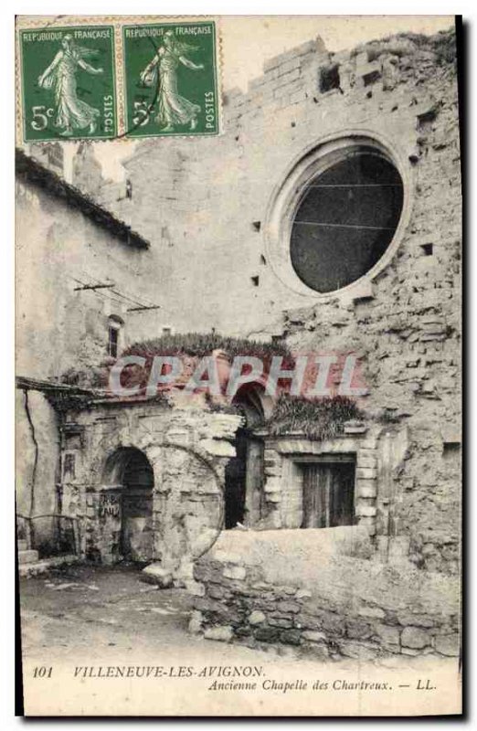 Old Postcard Villeneuve Avignon Old Chapel Carthusian
