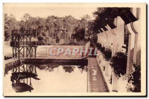 Old Postcard Tennis Hossegor Sporting Pool