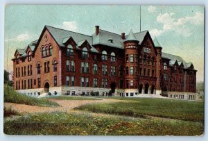 Oneonta New York NY Postcard State Normal School Building Exterior c1910 Antique