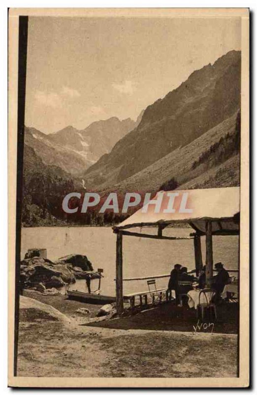 Pyrenees Old Postcard Lake Gaube