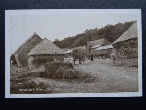 Surrey South Croydon BALLARD'S FARM Farm Yard & Hay Wagon Farming Old Postcard